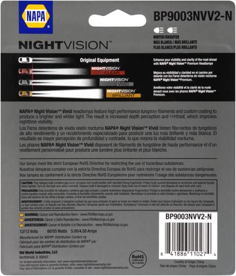 NAPA Lamps BP9003NVV2N view 2