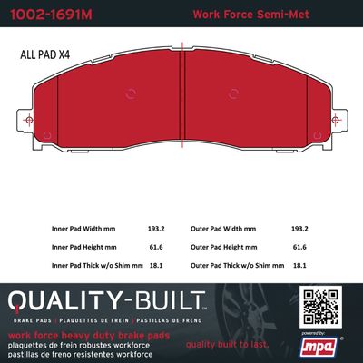 Quality-Built Work Force 10021691M view 7