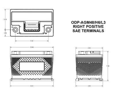 Odyssey Battery ODPAGM48H6L3 view 8