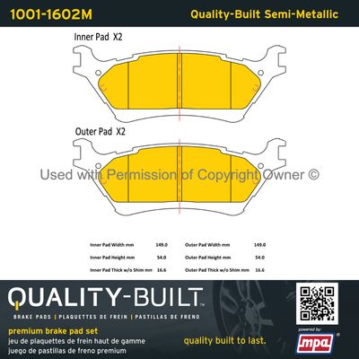 Quality-Built 10011602M