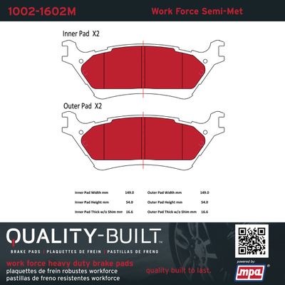 Quality-Built Work Force 10021602M view 6