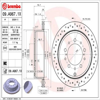 Brembo 09A9671X view 3