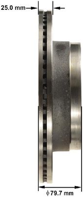 BENDIX PREMIUM DRUM AND ROTOR PRT6177 view 2