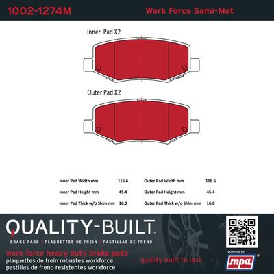 Quality-Built Work Force 10021274M view 7