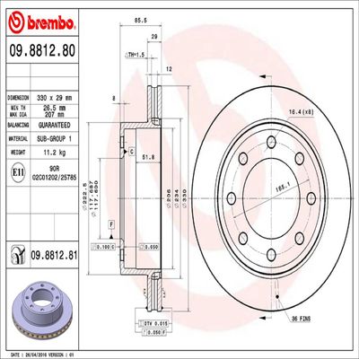 Brembo 09881281 view 12