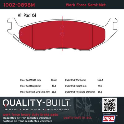 Quality-Built Work Force 10020898M view 7